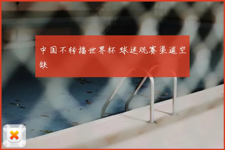 中国不转播世界杯 球迷观赛渠道空缺